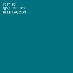 #017180 - Blue Lagoon Color Image
